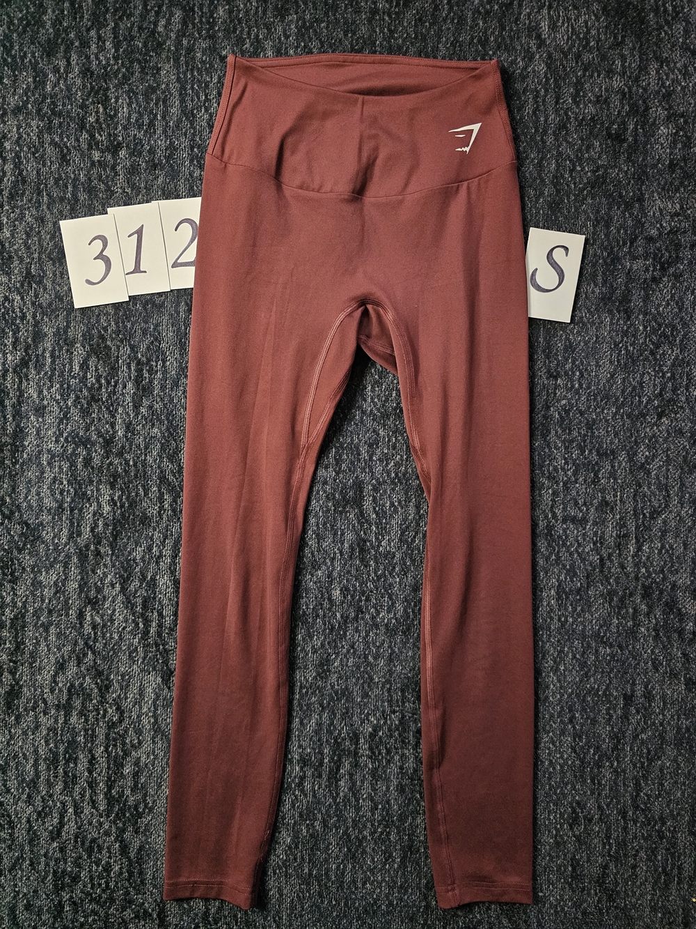 Gymshark Womens Merlot High-Waist Leggings